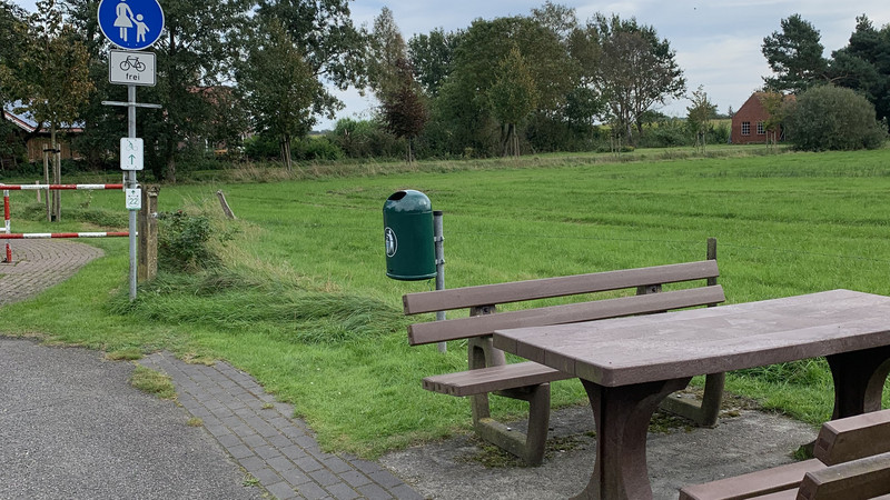 Rastplatz für Fahrradfahrer