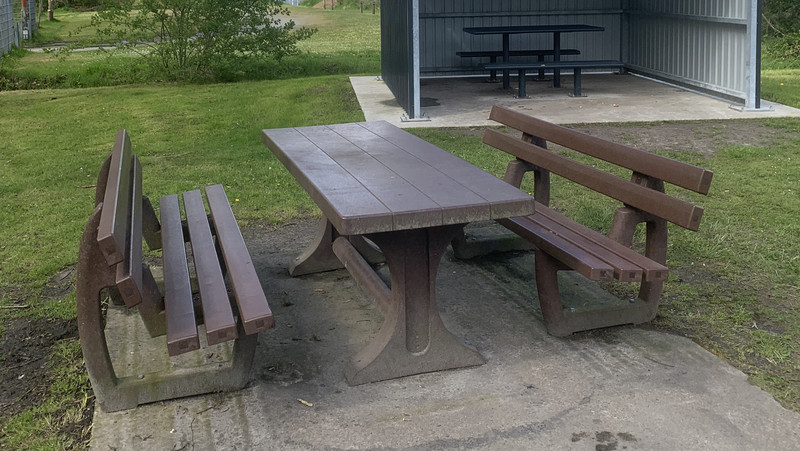 Rastplatz für Fahrradfahrer