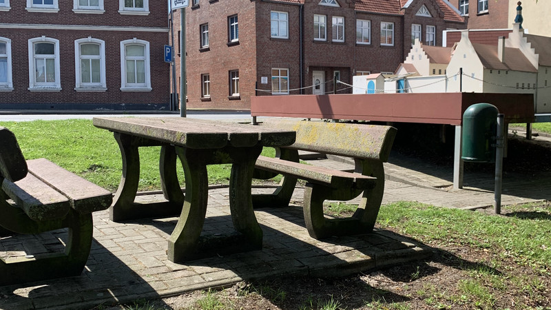 Rastplatz für Fahrradfahrer