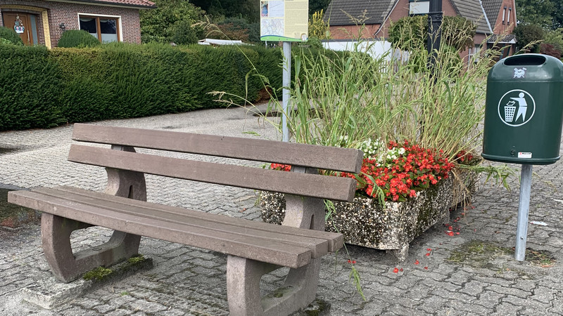 Rastplatz für Fahrradfahrer